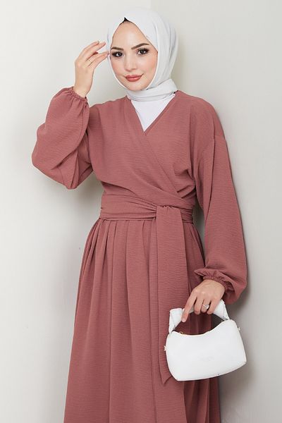 InStyle Set roz cu bolero cu curea și fustă
