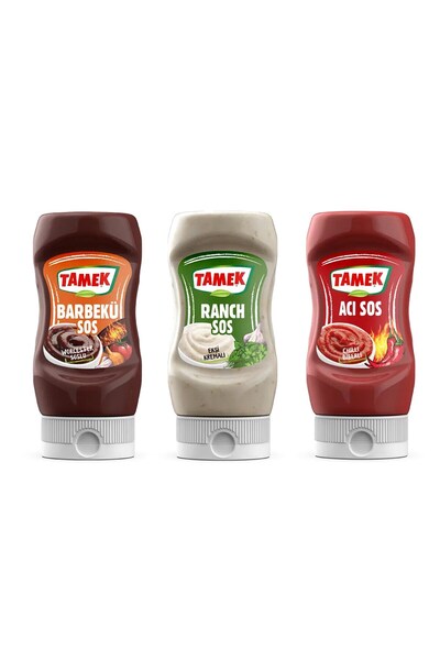 TAMEK Barbekü - Ranch - Acı Sos 3 lü Set