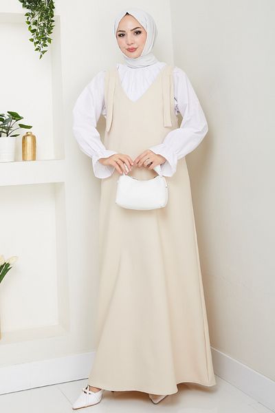 InStyle Double Crepe Jile Stone Dress