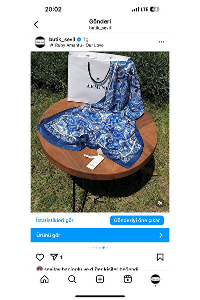 Armine PREMIUM FLOS İPEK ŞAL