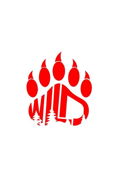 Reysa Tasarım ملصق وايلد 17x17 سم أحمر