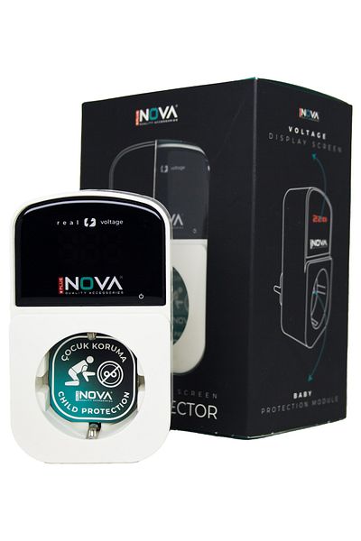 plus nova Surge Protected Socket |   With Digital Voltage Display