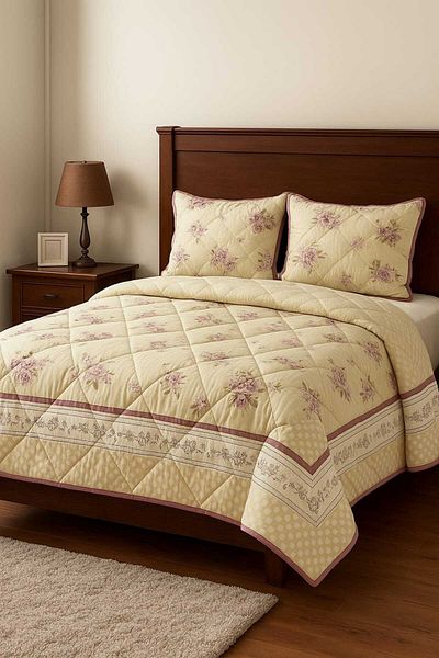YÜNTEKS Covering Double Microfiber Silicone Quilt