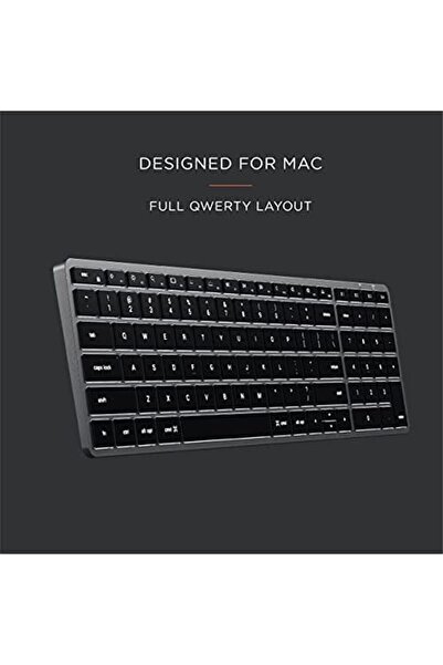 Satechi Slim X2 Bluetooth Backlit Keyboard With Numeric Keypad – Illuminated Keys & Multi-Device S