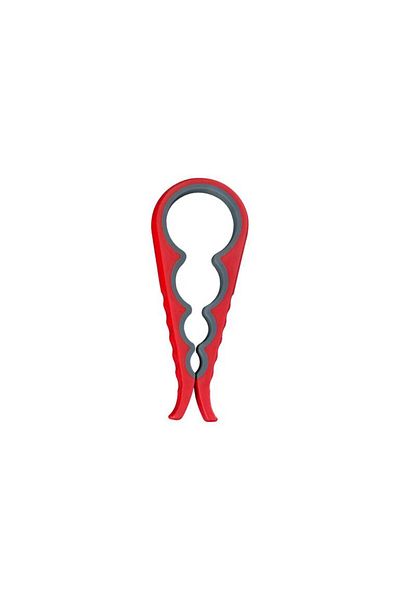Generic Can and Bottle Opener - Red