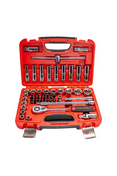 CETA FORM C20-56Ph2 1/2" Six Corner Socket Wrench Set 56 Pieces
