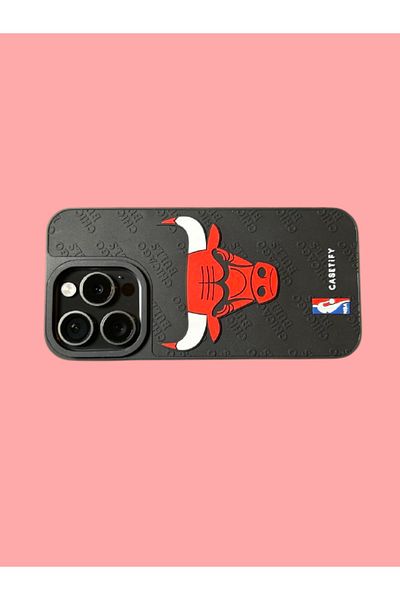 Chicago Bulls Chicago Bulls Phone Case Compatible with iPhone 14, Black