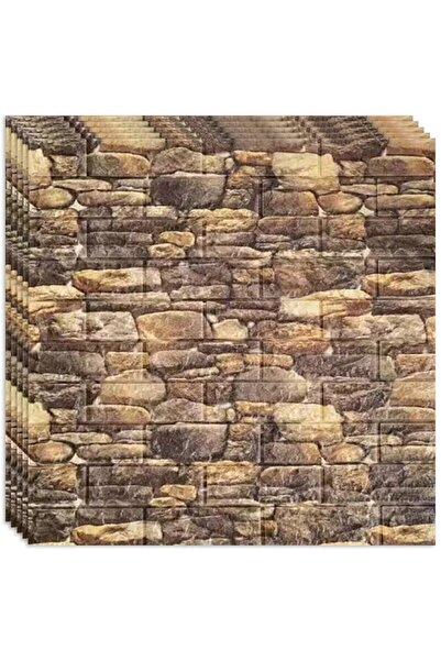 HOZRO Set 10 x Tapet 3D autoadeziv HOZRO, design imitație cărămidă, acoperă o suprafață de 5,39 mp, design modern