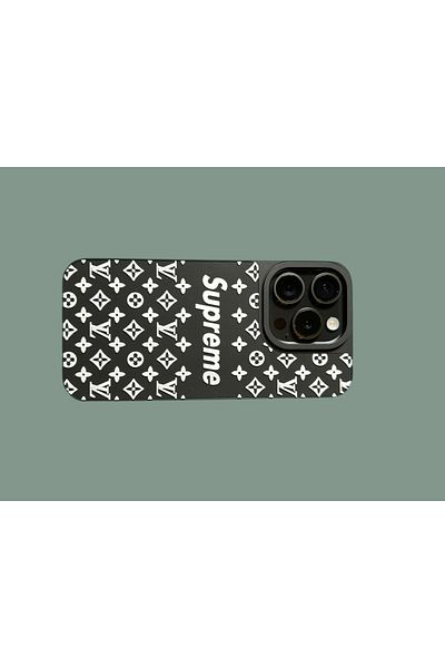 Supreme Phone case compatible with iPhone 16 PRO SUPREME, black and white