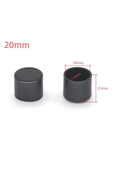 Choice30 24 Pcs 20mm Round Chair Leg Pad 6-32mm Furniture Leg Table End Plug ...