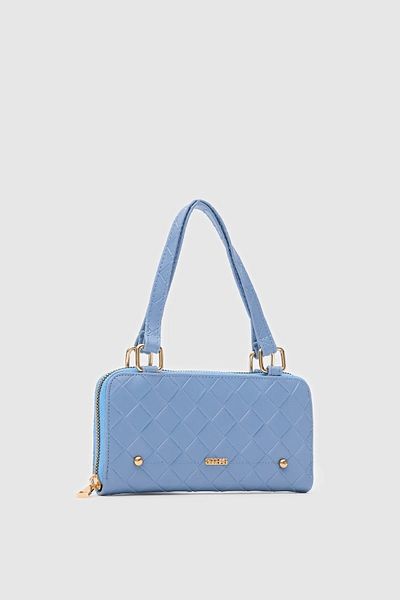 Honorius Women's Large Size Handbag Crossbody Bag Wallet Blue