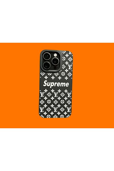 Supreme Phone case compatible with iPhone 16 SUPREME, black and white