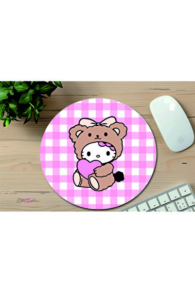ETİKETİM Ayıcık Hello Kitty Temalı Mouse Pad Kare Mouse pad, Ofis Mause pad, ...