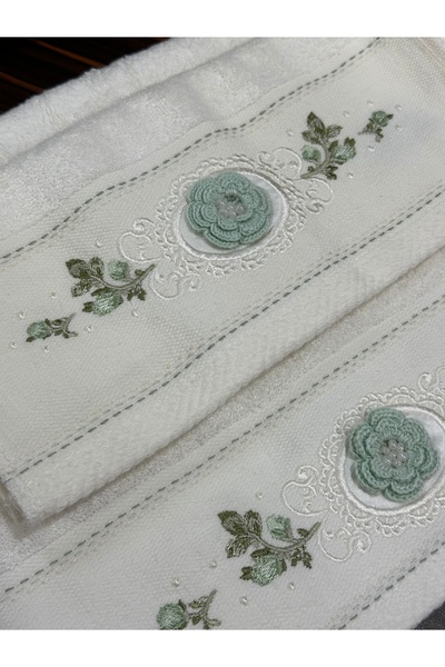 Fiesta Home FİESTA KREM RENKLİ ANALI KIZLI BAMBO 6 ADET 50x90 6 ADET 30x50