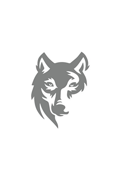 Reysa Tasarım Wolf Sticker 17X17 cm Gray