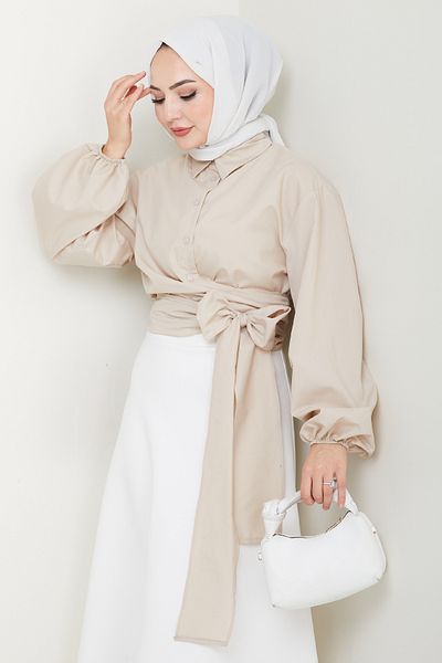 InStyle Cămașă Poplin Crem