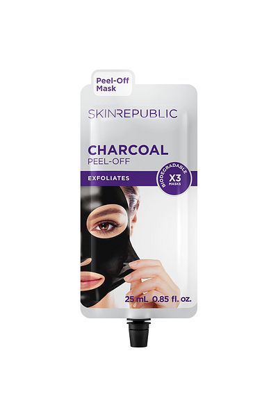 Skin Republic Skin Republic Charcoal Peel-Off Face Mask (3 x Applications)Removes Blackheads and Dead Skin