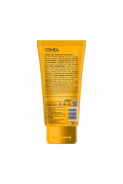 Oshea Herbals UV Shield Sun Block Gel SPF 60 60 g
