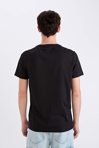 DeFacto Men's T-Shirt D5566Ax/Bk81 Black