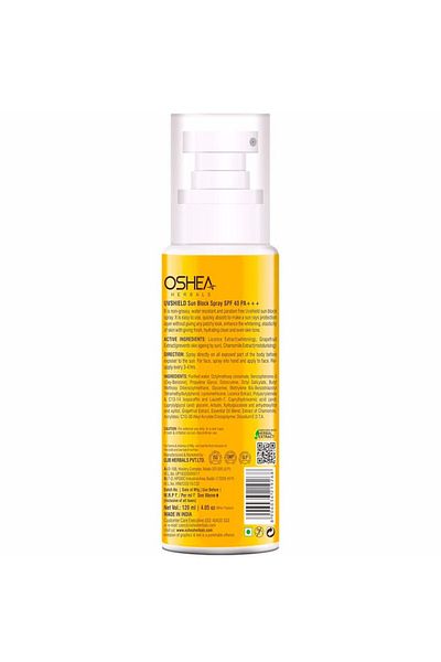Oshea Herbals UV Shield Sun Block Spray SPF 40 120 ml