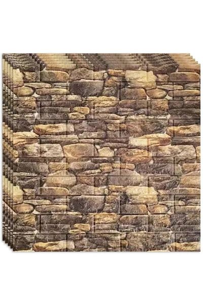 HOZRO Set 100 x Tapet 3D autoadeziv HOZRO, imitație de cărămidă, acoperă o suprafață de 53,90 mp, modern