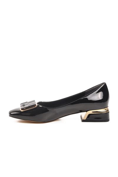 AYAKMOD Black Patent Leather Women's Evening Dress Shoes 88924550 Z