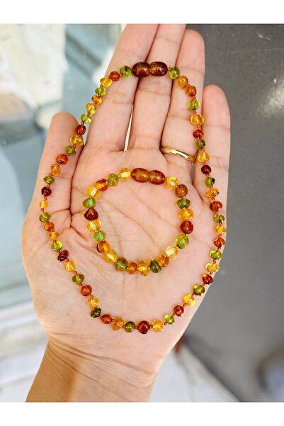 Kehribarkolyecimm baltık damla kehribar bebek seti