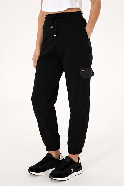 U.S. Polo Assn. Women's Black Jogger Sweatpants 50306714-Vr046