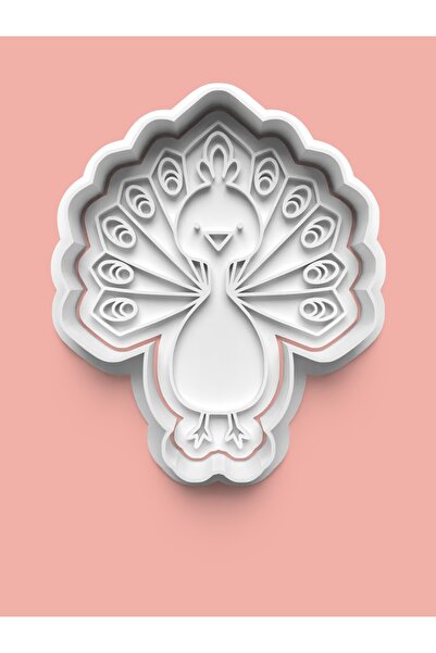 AKTASTORE قالب بسكويت على شكل طاووس وقالب عجينة السكر