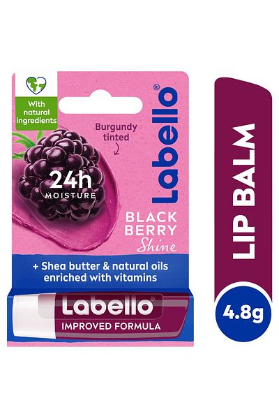 LABELLO Lip Balm Moisturising Lip Care Blackberry Shine 4.8 g