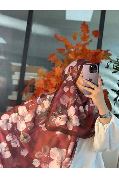 Oxygen Scarfs Wild Rose Cotton Silk Shawl-10007