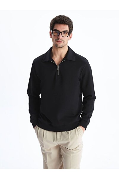 LC Waikiki Polo Neck Long Sleeve Men's Sweatshirt