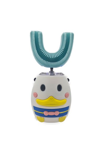 dalimag Smart Toothbrush for Children, U Type, Duck Model, 3 Speeds, White