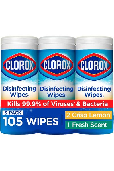 Clorox مناديل مطهرة - برائحة منعشة ومزيج من الحمضيات، 105 منديل