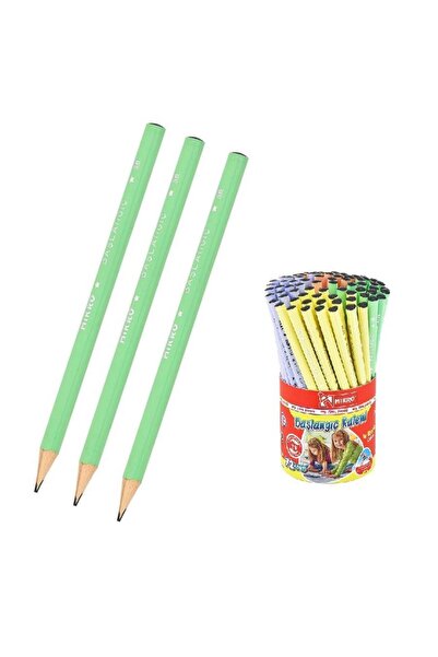 Mikro Siyah Jumbo Üçgen İlk Kalemim Siyah Kalın Kurşun Kalem Başlagıç 3 Adet