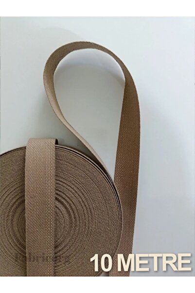 fabricorg Pamuklu Çanta Kordonu/kayışı 28mm Cappuccino ( 10 Metre )