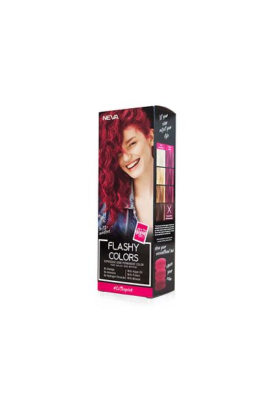 Neva Flashy Colors Cotton Pink, Semi-permanent hair color, intense pink, 100% vegan, Neva, 100 ml