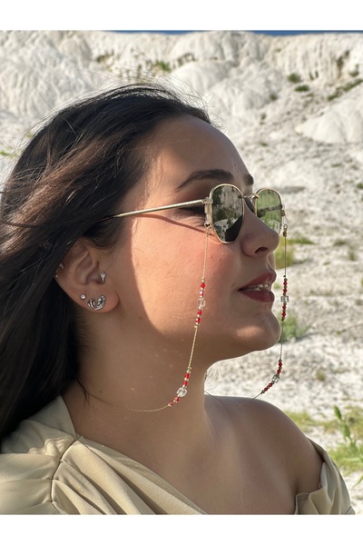 glasses accessory Eyeglasses Chain Eyeglasses Strap Crystal Beaded Stylish Design