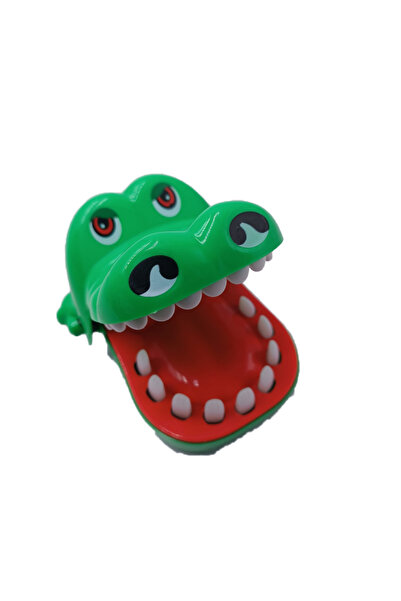 dalimag Jucarie Interactiva, Model Crocodil la Dentist, Plastic, 13 cm, Verde