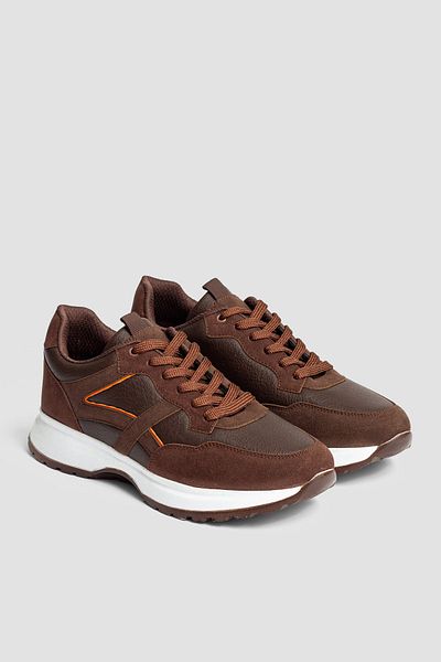 KİNGLE Brown Color Orthopedic Sole Sports Daily Casual Men's Shoes 5432