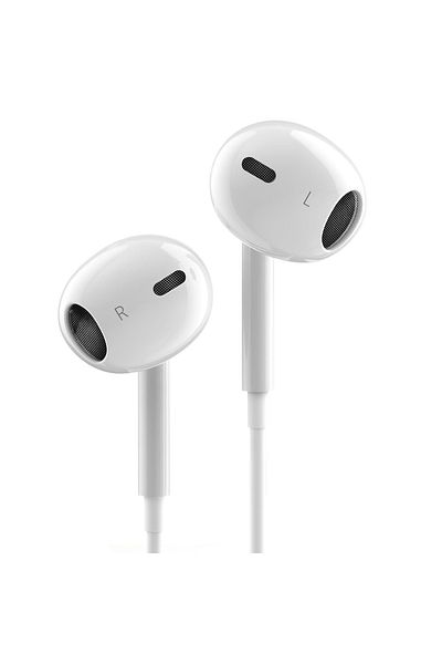 AUKEY سماعات أذن سلكية Trail Play، أزرار تحكم، USB-C، iPhone وAndroid، EP-CC1 أبيض