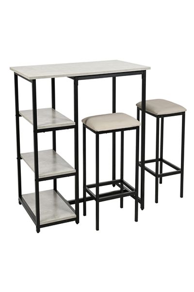 micasa 3-Piece High-Quality and Durable Melamine Table Set