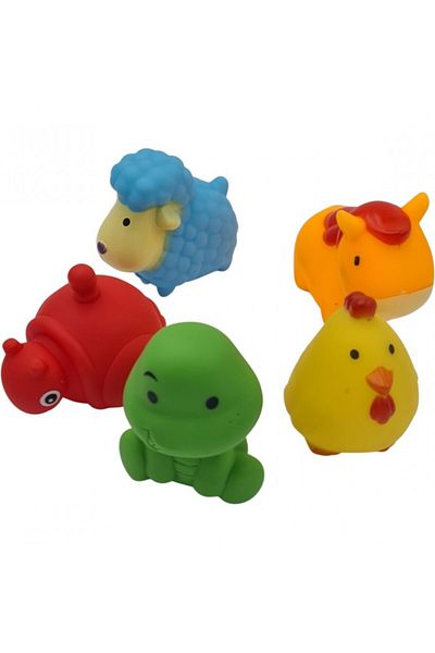 dalimag Set of 5 toys, toys, animals, pick-up toys, 10 x 7 cm, multicolor
