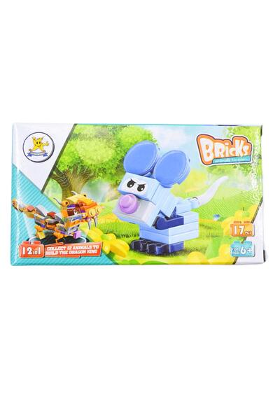 KIZILKAYA Kızılkaya Bricks Yapı Oyuncak Hayvanlar 01 Mouse 17 Parça (SM198B-01)