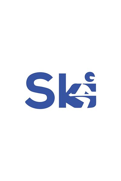 Reysa Tasarım Ski Kayak Sticker 17X17 cm Blue
