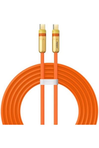 Remax Mena USB C Cable 60W 1.2M, Zinc Alloy USB Type C to C Cable, Fast Charging Data Cable Compatib