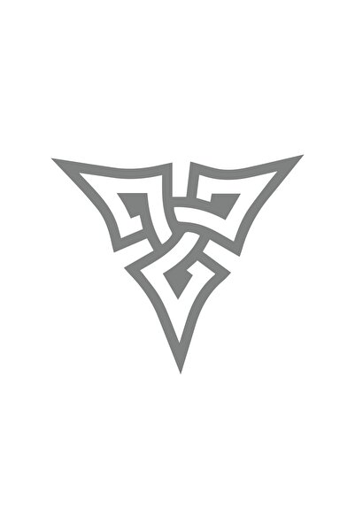 Reysa Tasarım ملصق رمز الطاقة الشمالية مقاس 17 × 17 سم باللون الرمادي