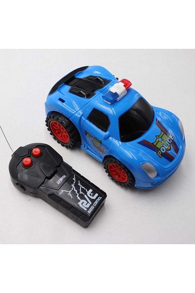 dalimag Masina de Politie cu Telecomanda, Inainte si Inapoi, Rotire, 20 cm, Albastru