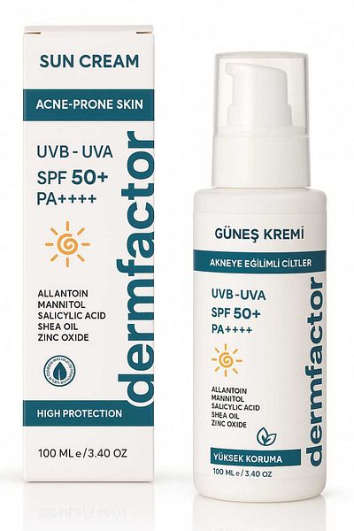 DERMFACTOR Sunscreen Spf50 for Acne Prone Skin 100 ml