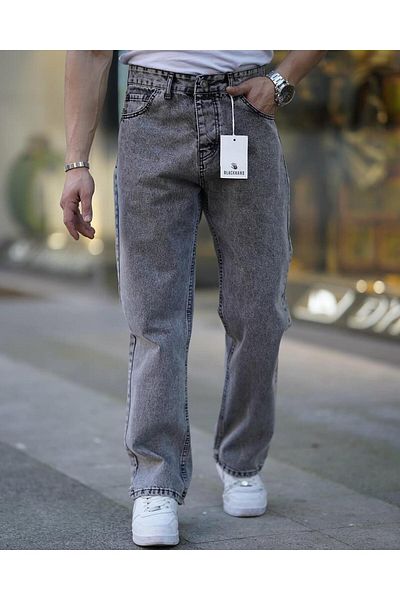 Z1MAN Gray Wash Baggy Pants
